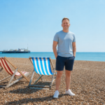 Dave King on Brighton beach