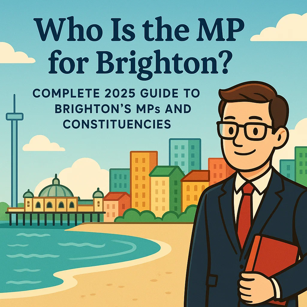 Animated poster for "Who Is the MP for Brighton? Complete 2025 Guide to Brighton’s MPs and Constituencies"