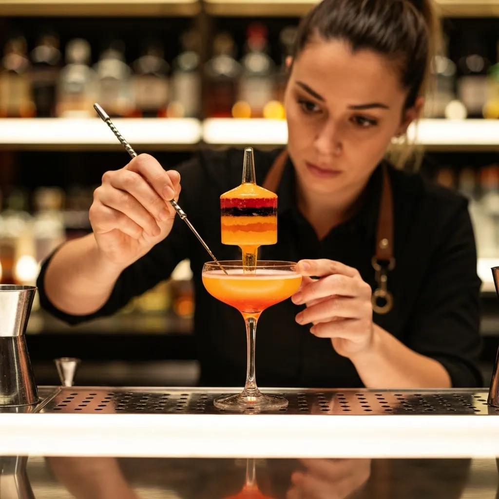 Close-up of a crafted cocktail showing technical mixology and thoughtful presentation at one of the cocktail bars in Brighton
