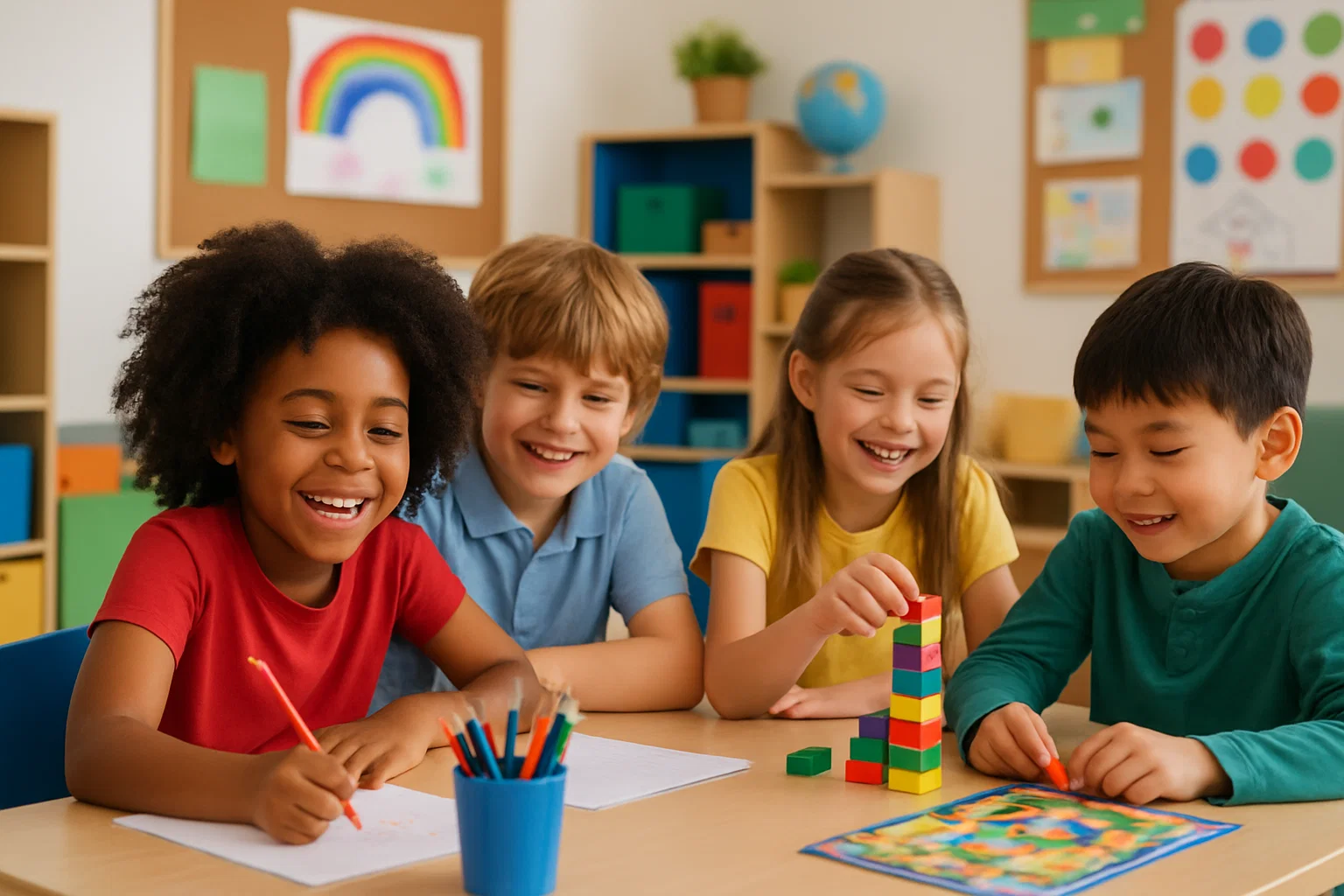 Children playing at an after school club
