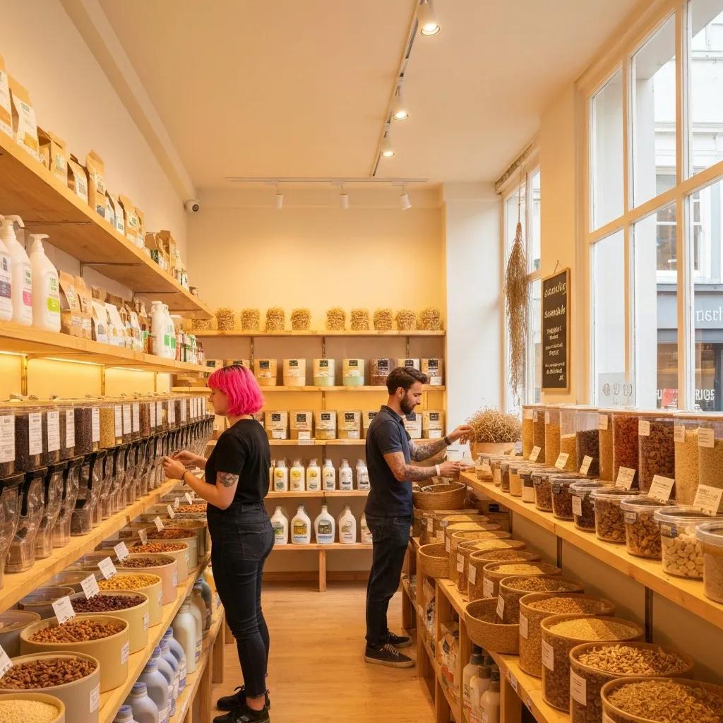 Inside a Brighton refill shop where customers use reusable jars and bags