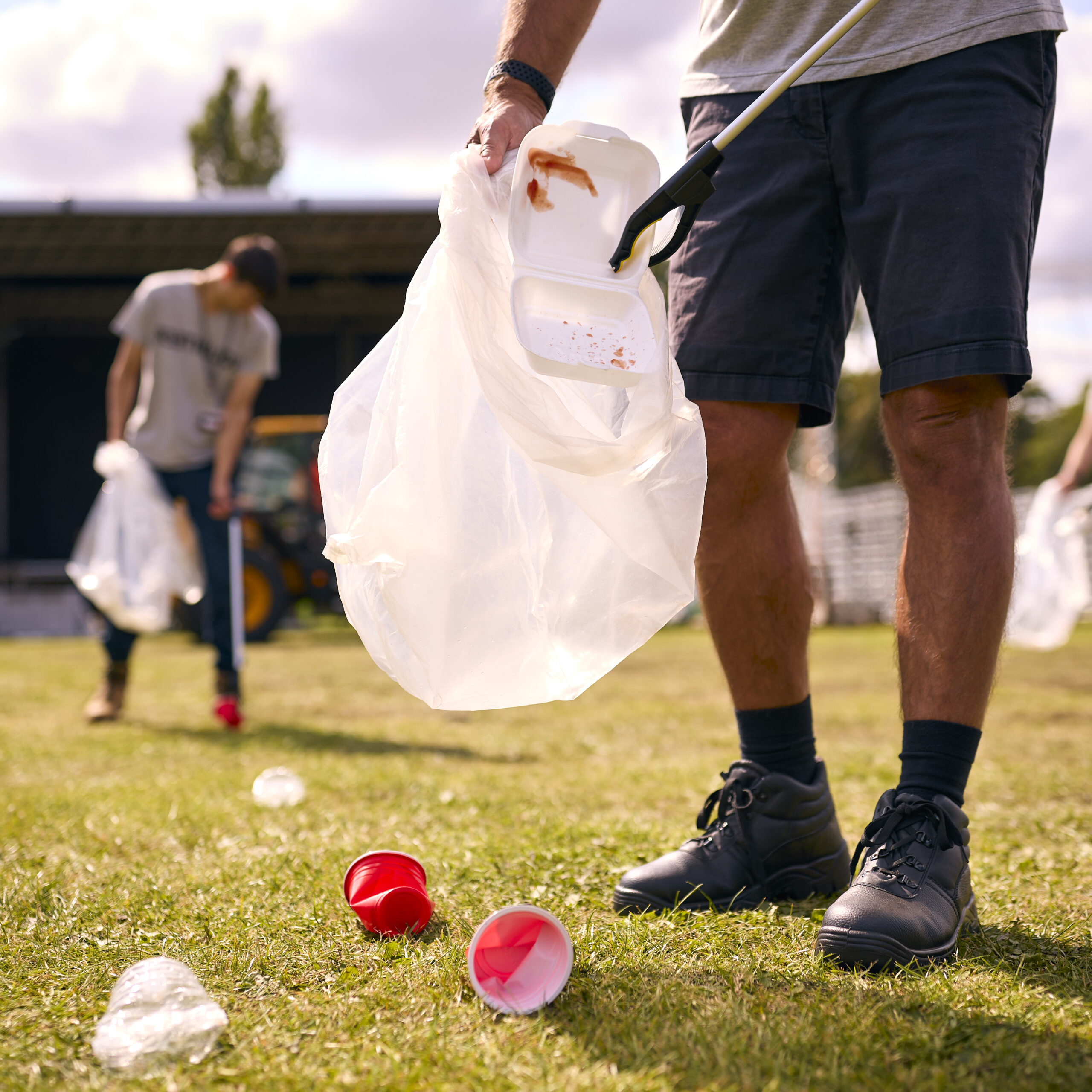 Close Up Of one of the eco groups in Brighton Picking Up Litter