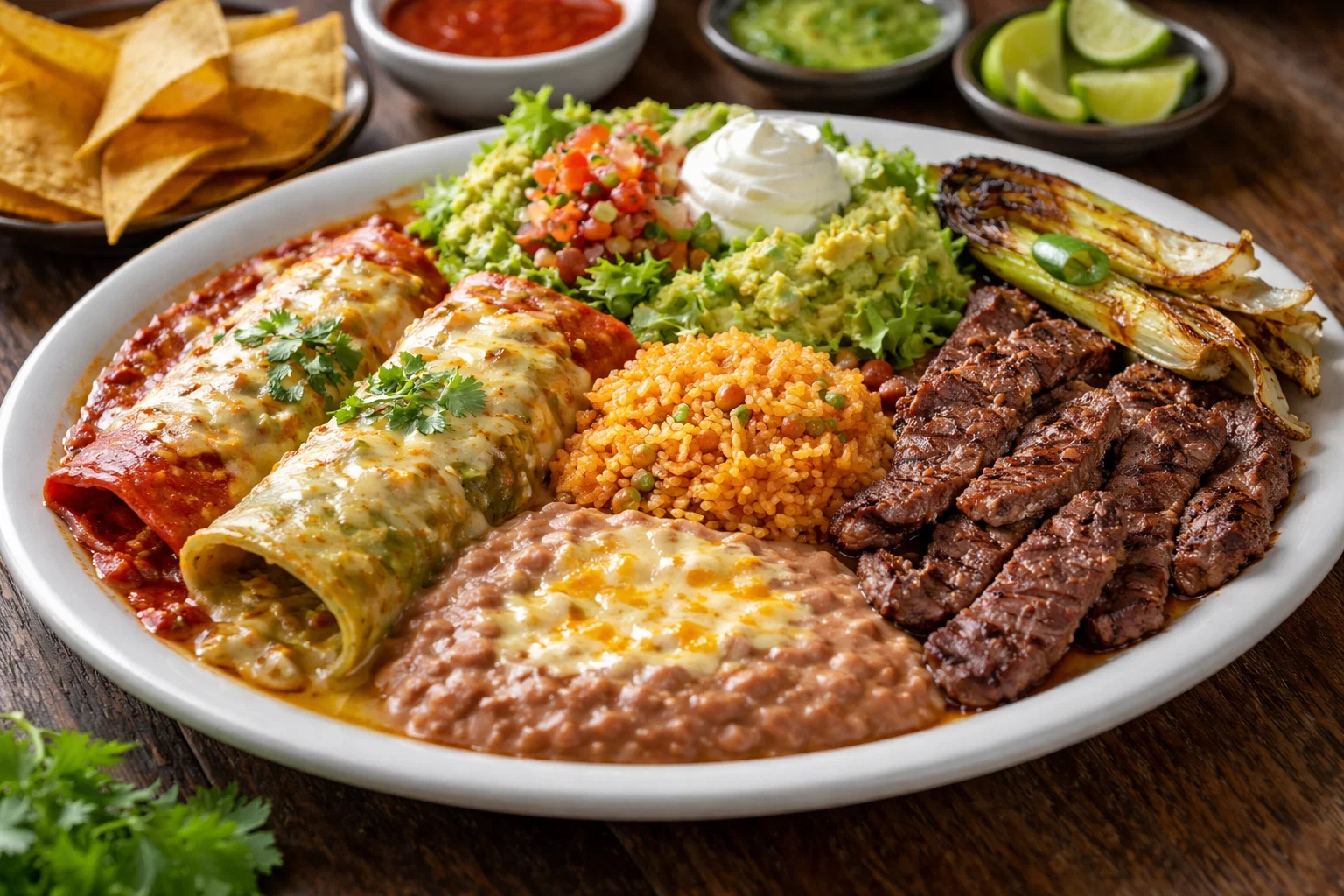 A Mexican platter of food showing one of the many options for takeaways in Brighton