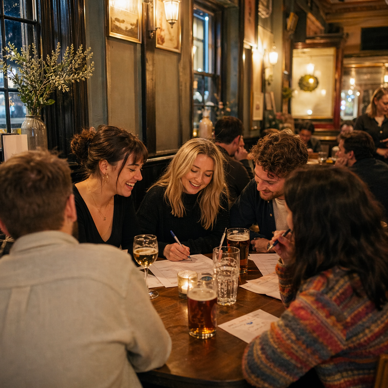 Brighton pub quiz in full swing