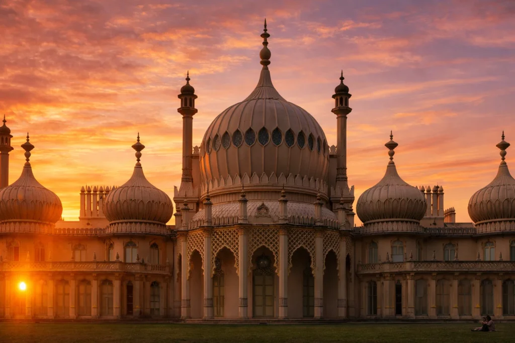 Brighton Royal Pavilion at sunset