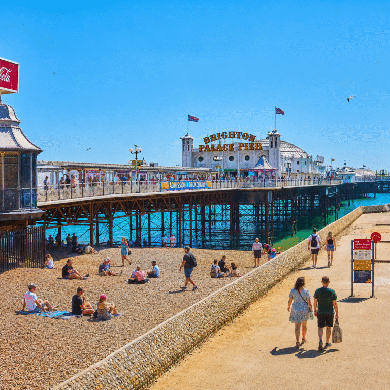 Brighton pier on a sunny day