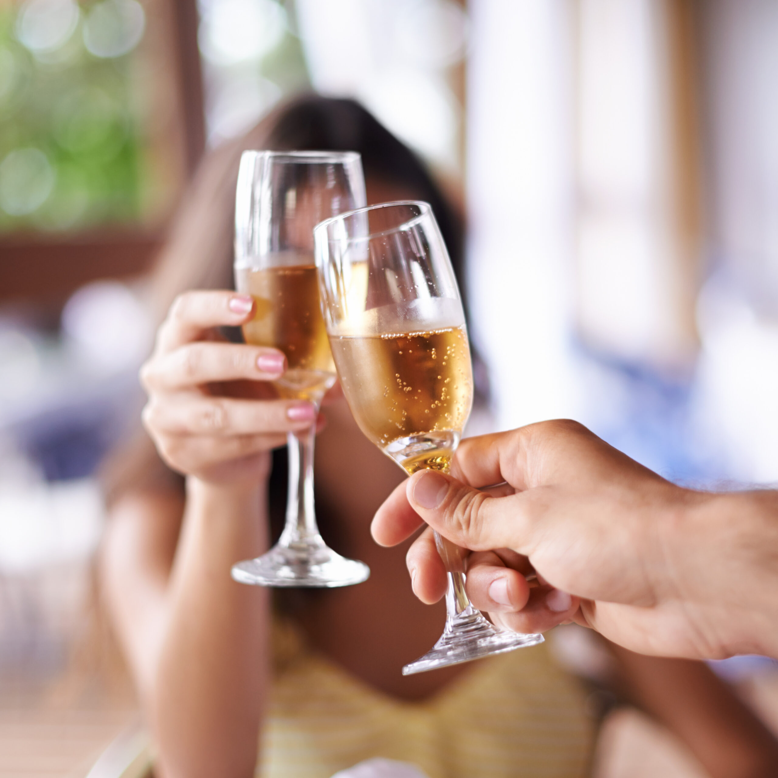 Celebrating With Sparkling Wine During A Brighton hen do