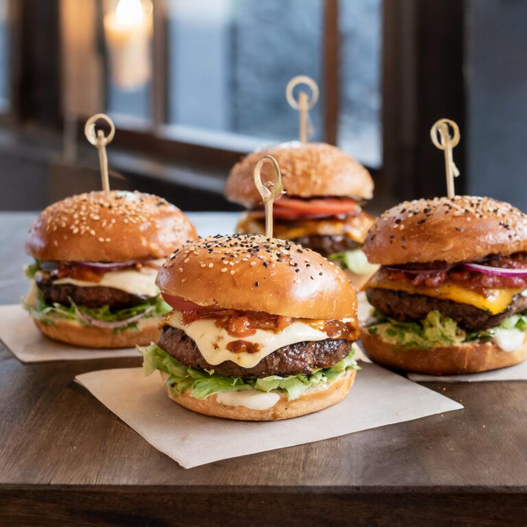 Best Burgers in Brighton with layers of juicy ingredients