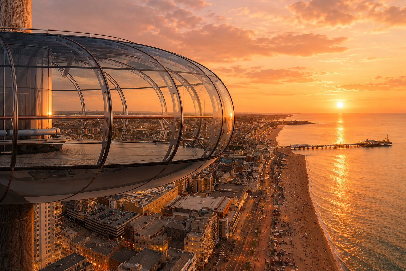 Brightoni360 at sunset