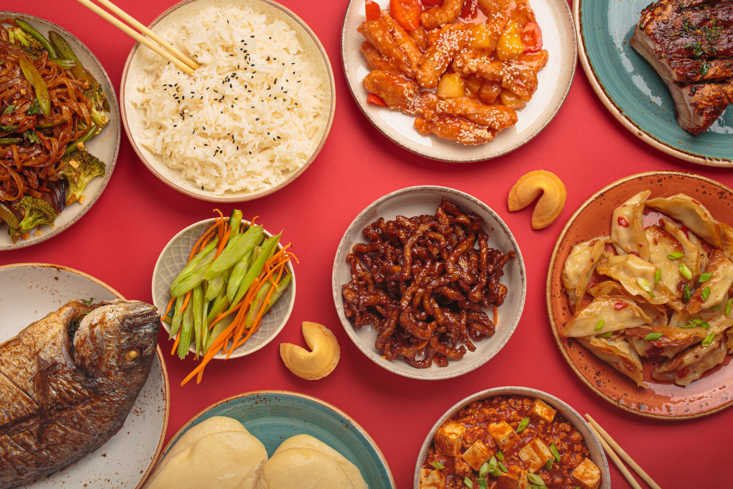 Assorted Traditional Chinese Dishes 