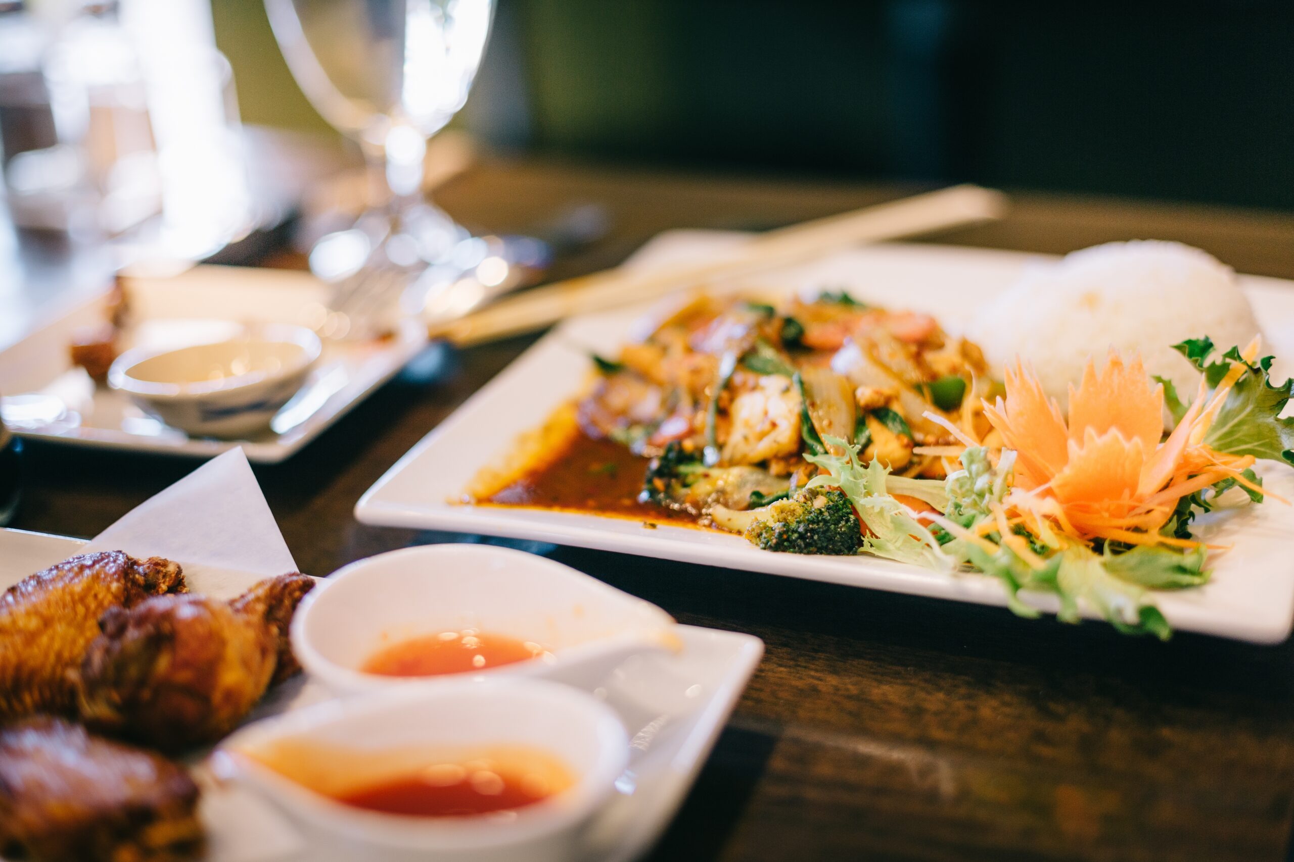 Yummy Thai Food At one of the Thai Restaurants in Brighton