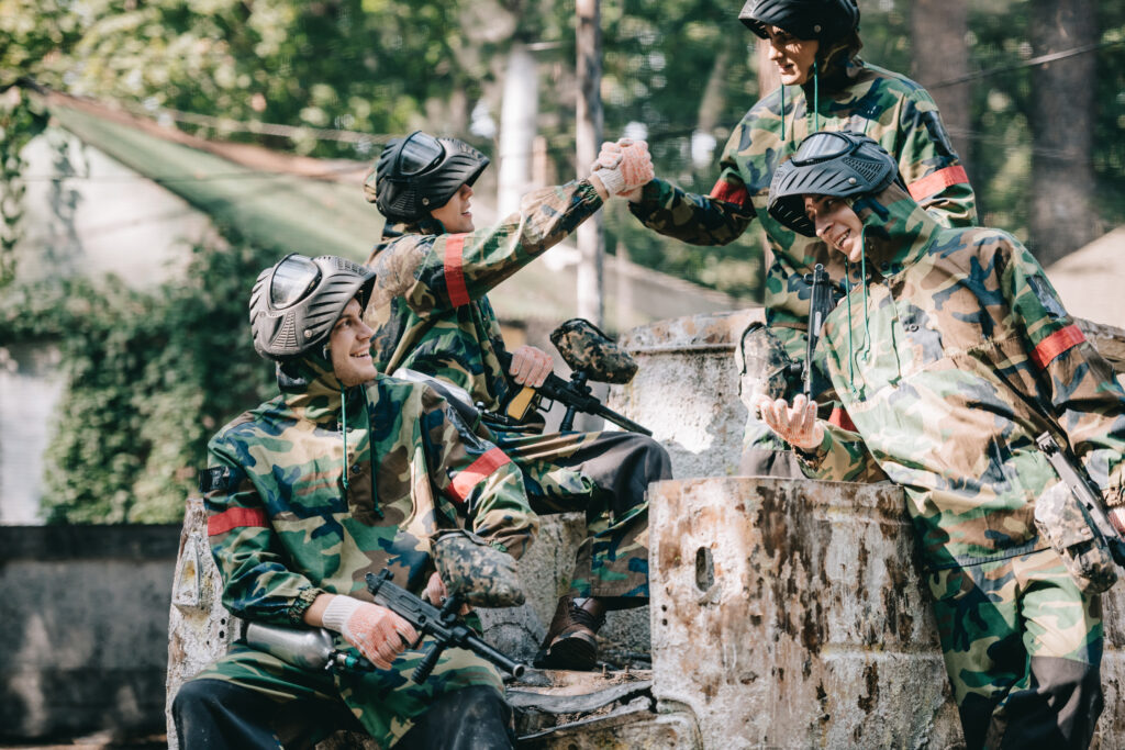 Paintball Team Celebrates